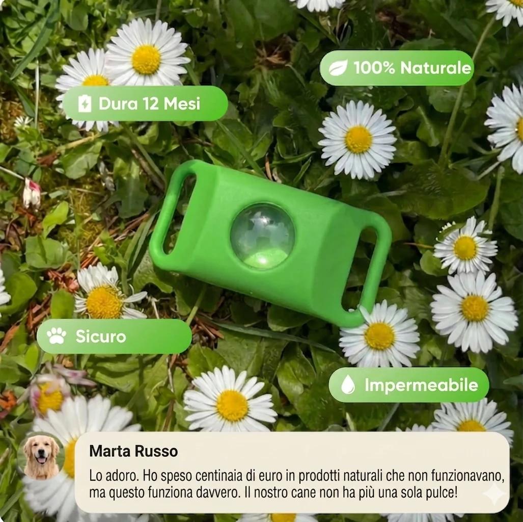 Ciondolo Antipulci Naturale — Protezione 12 Mesi per Cani - photo 2