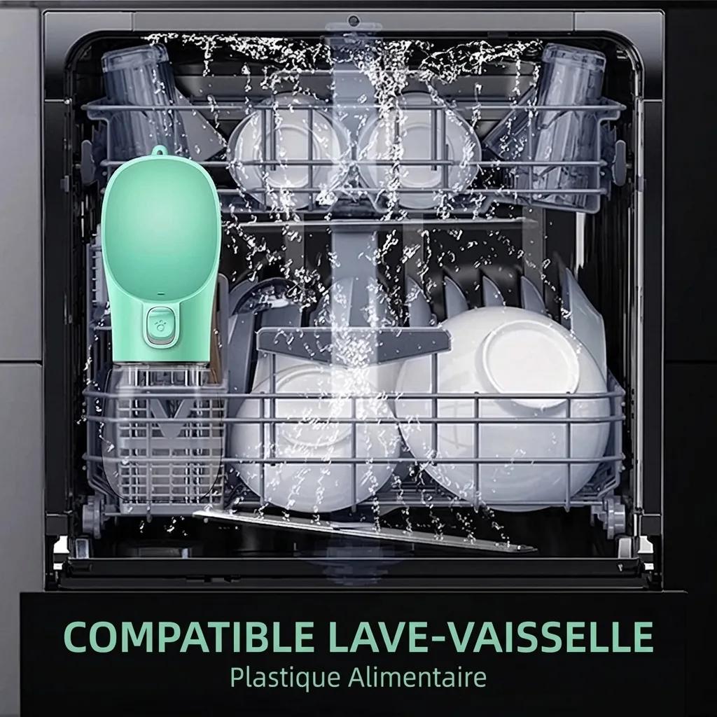 Bouteille d'Eau Portable 3-en-1 pour Chien - photo 4