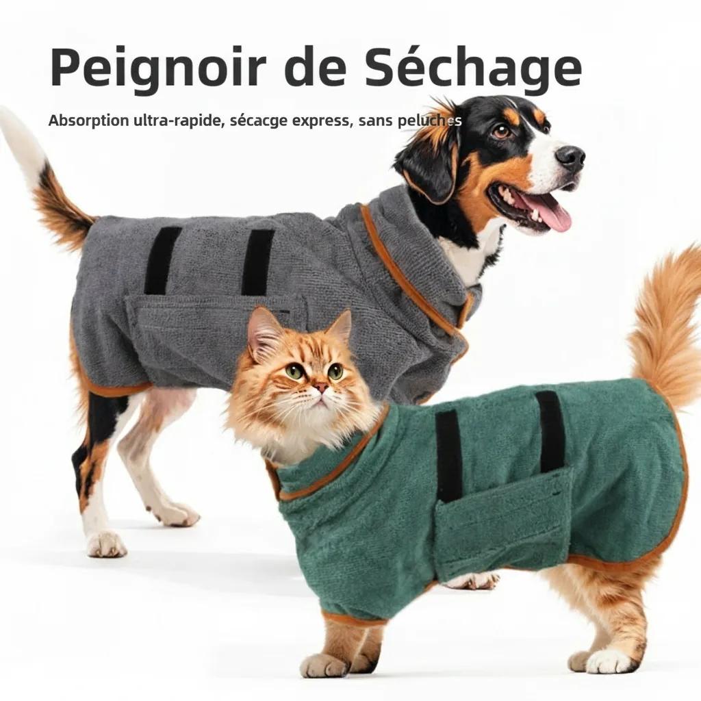 Peignoir de Sechage pour Chien