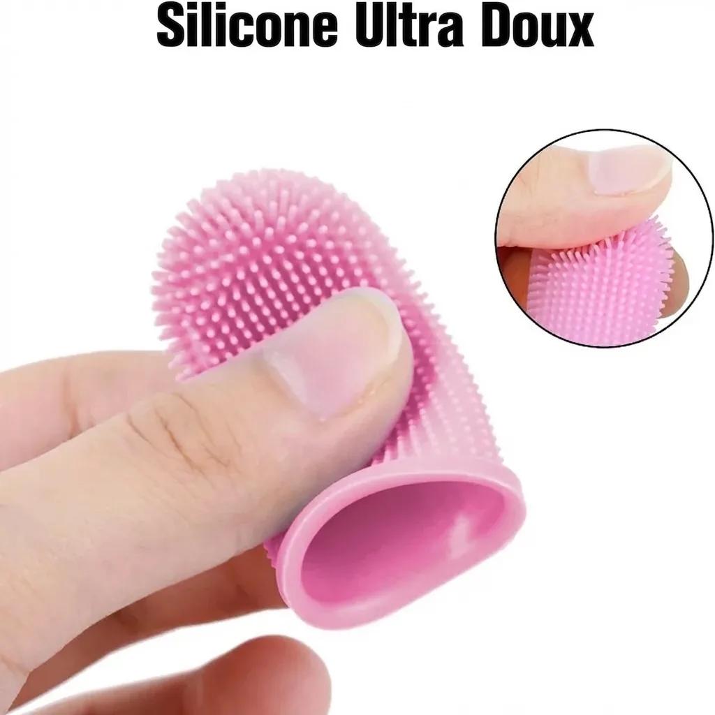 Brosse a Dents Doigt pour Chien (Lot de 6) - photo 2
