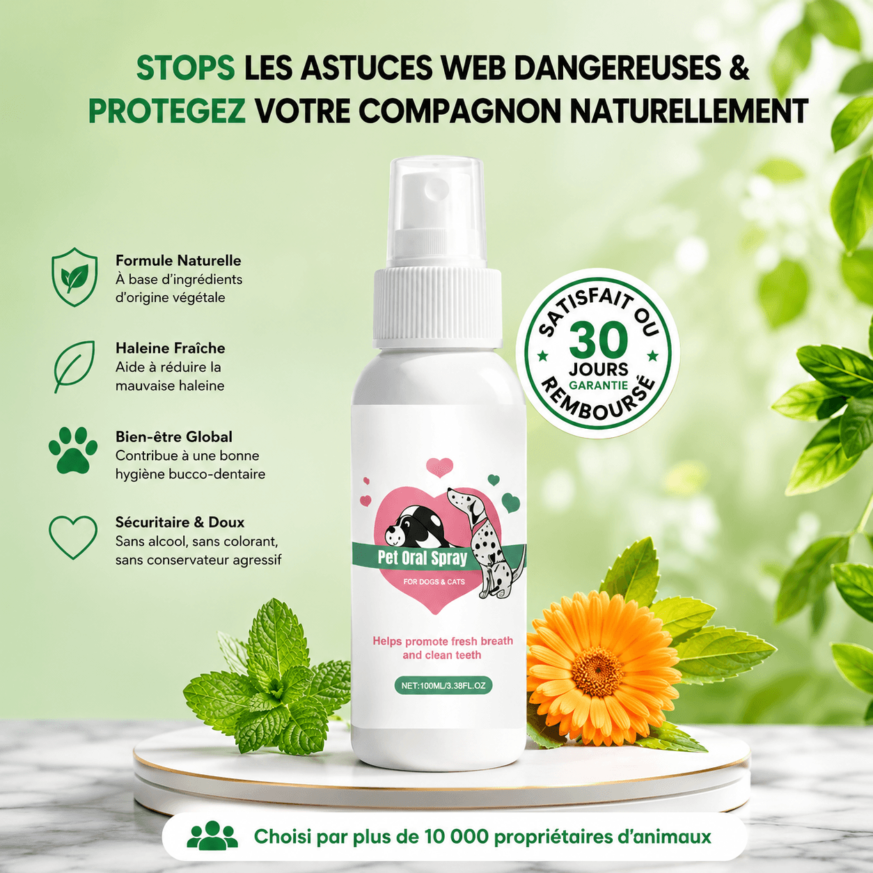 Spray Dentaire — Haleine fraîche & anti-tartre